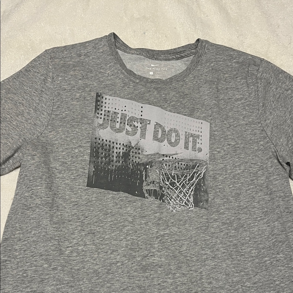 Vintage Nike Heather Gray 'Just Do It' Tee
